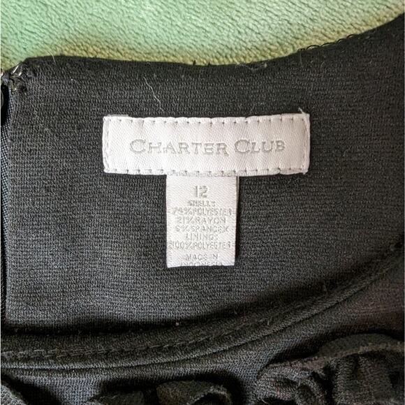 Charter Club Bodycon with pockets LBD Women's 12 - Picture 2 of 6